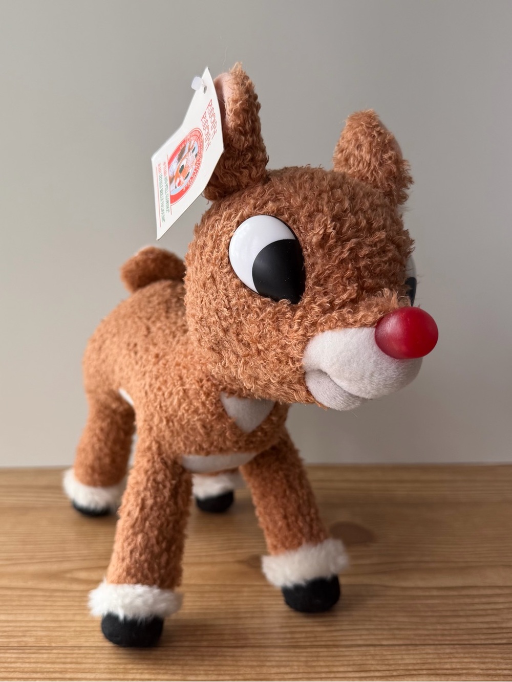 Rudolph 40th Anniversary Musical Sing N Glow Plush 10” Stuffed Animal Toy 2004